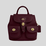 COACH Hadley Backpack Dark Wine CBH09
