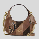 COACH Carmen Mini Crossbody Bag With Patchwork Mushroom Multi CCE62