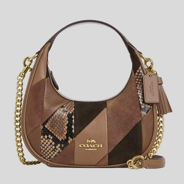 COACH Carmen Mini Crossbody Bag With Patchwork Mushroom Multi CCE62