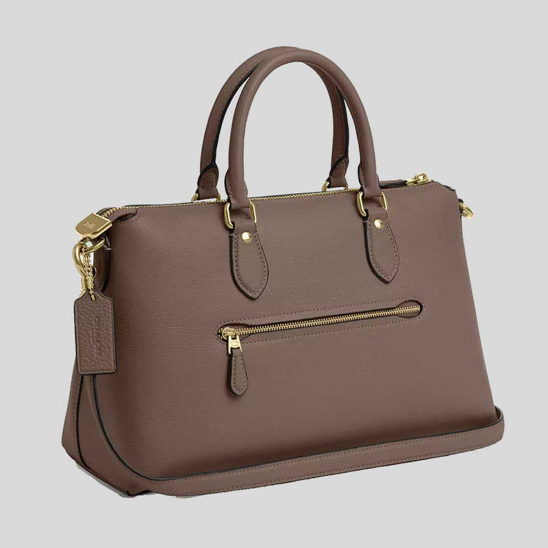 COACH Georgia Satchel Bag Dark Stone CR156