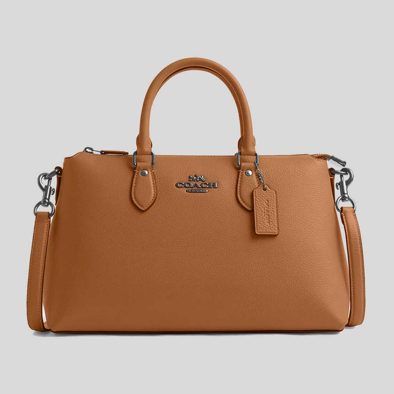 COACH Georgia Satchel Bag Light Saddle CR156