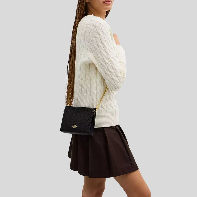 COACH Slim Crossbody Bag Black CR238