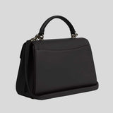 COACH Eliza Top Handle Bag With Leather Covered Closure Black CT852