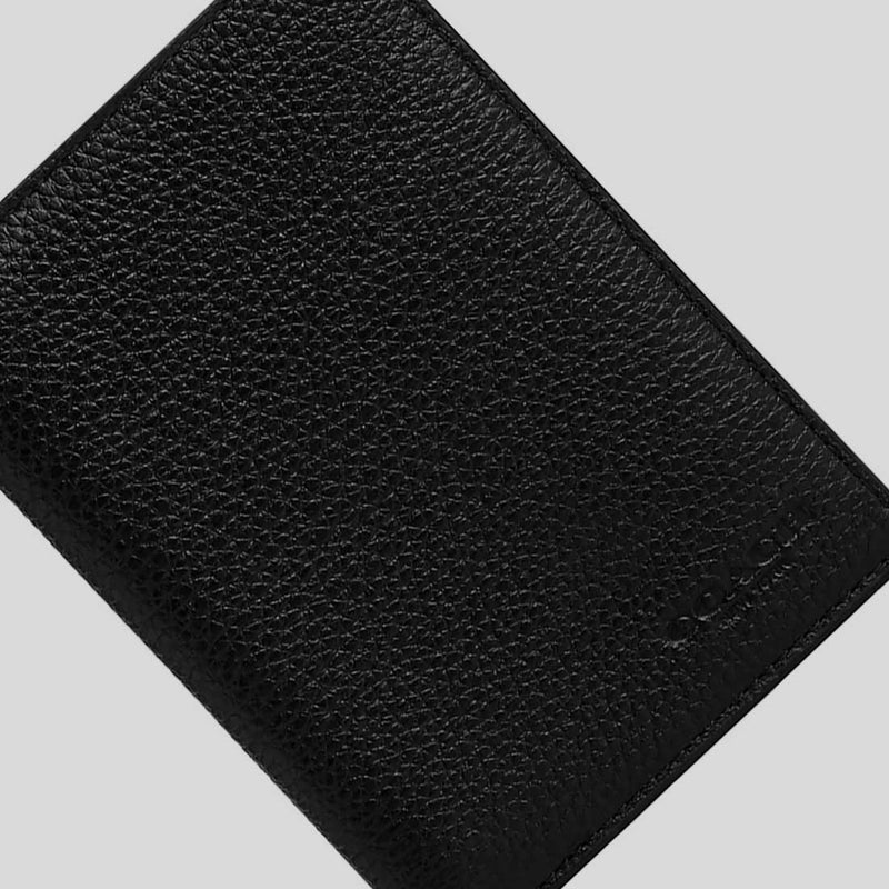 COACH Passport Card Case Black CU131