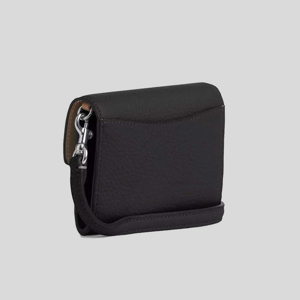 COACH Mini Envelope Wallet With Strap Black CU170