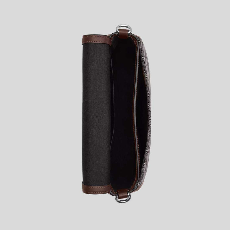 COACH Amelia Saddle Bag In Signature Jacquard Oak/Maple CU998