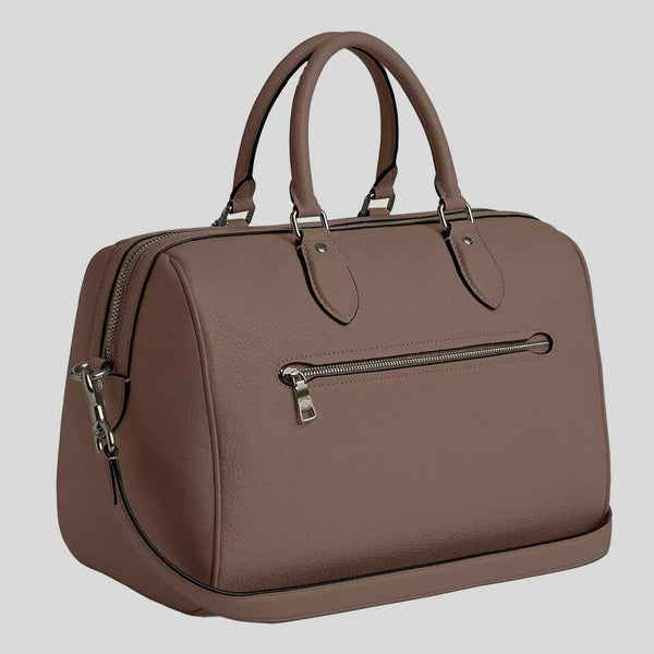 COACH Rowan Large Satchel Bag Dark Stone CV960