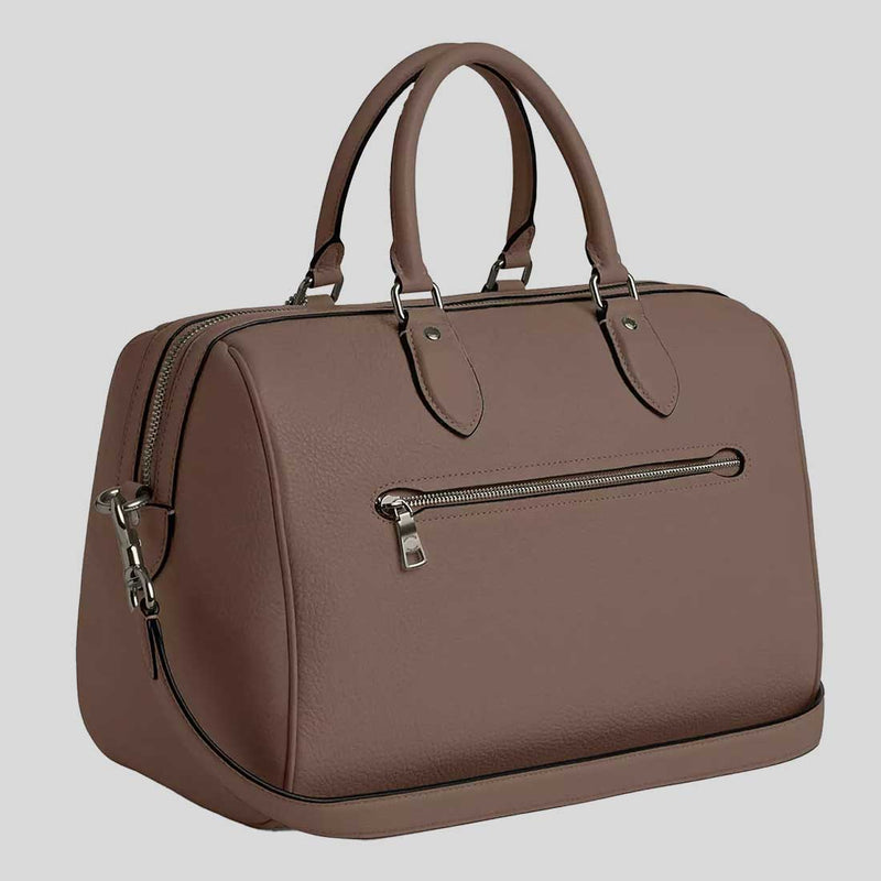 COACH Rowan Large Satchel Bag Dark Stone CV960