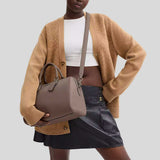 COACH Rowan Large Satchel Bag Dark Stone CV960