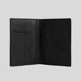 COACH Passport Card Case In Signature Canvas Charcoal/Black CW170