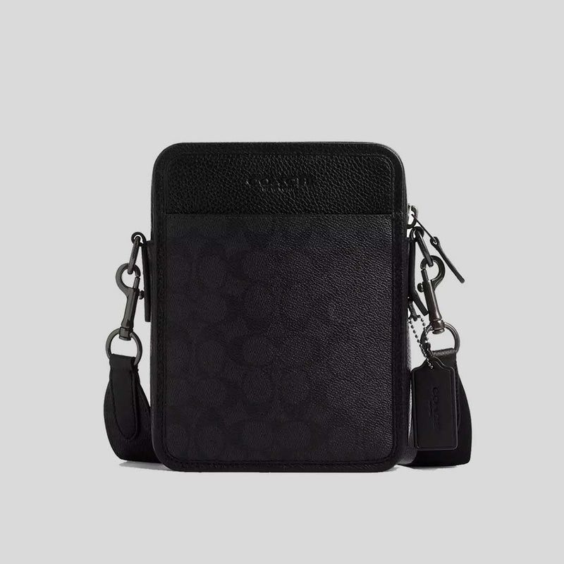 COACH Sullivan Crossbody In Signature Canvas Charcoal/Black CW388