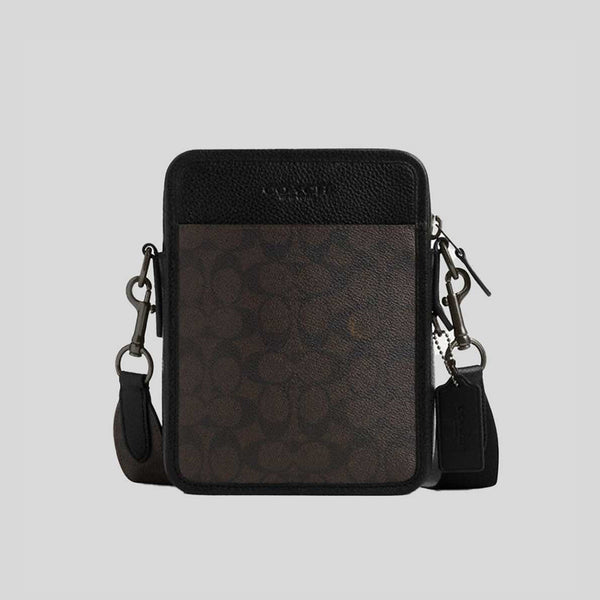 COACH Sullivan Crossbody In Signature Canvas Walnut/Black CW388