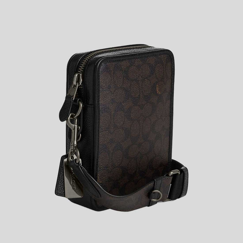 COACH Sullivan Crossbody In Signature Canvas Walnut/Black CW388
