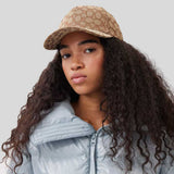 COACH Signature Jacquard Baseball Hat Khaki CW766