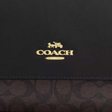 COACH Klare Top Handle Bag In Signature Canvas Walnut/Black CY687