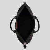 COACH Caleb Work Bag In Signature Canvas Charcoal/Black CY770