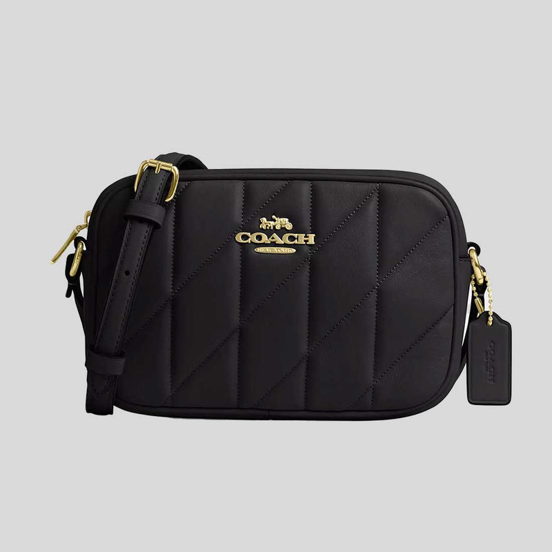 COACH Mini Jamie Camera Bag With Quilting Black CY779