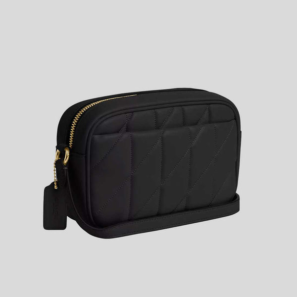COACH Mini Jamie Camera Bag With Quilting Black CY779