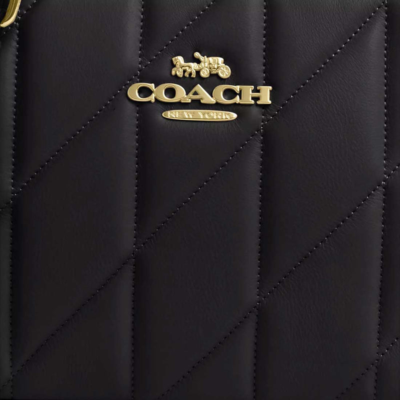 COACH Mini Jamie Camera Bag With Quilting Black CY779