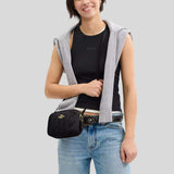 COACH Mini Jamie Camera Bag With Quilting Black CY779