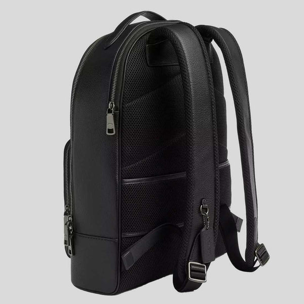 COACH Ethan Backpack In Blocked Signature Canvas Tan/Charcoal/Black CZ392