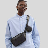 COACH Elias Belt Bag In Signature Canvas Charcoal/Black CZ400