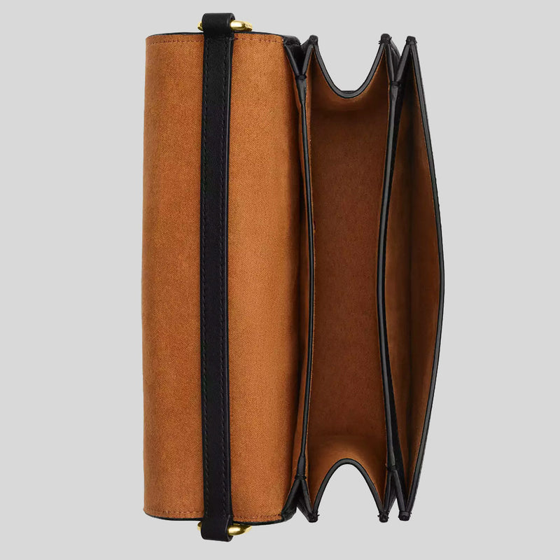 COACH Quinn Bag In Signature Canvas Gold/Walnut/Black CZ770