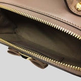 Salvatore Ferragamo Vara Blow Calf Leather Small Top Handle Crossbody Bag Caraway Seed 0741345