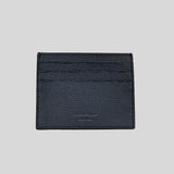 FERRAGAMO Men's Tall Leather Card Case Dark Blue 660983