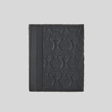 Ferragamo Gancini Credit Card Holder Black 753599