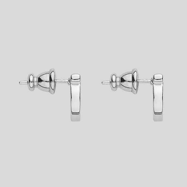 FERRAGAMO Gancini Earrings In Silver Collar Small 696433
