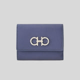FERRAGAMO Calf Leather Trifold Wallet Graphite 785173 lussocitta lusso citta