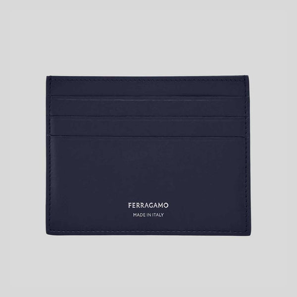 FERRAGAMO Classic Men's Credit Card Holder Midnight 776819