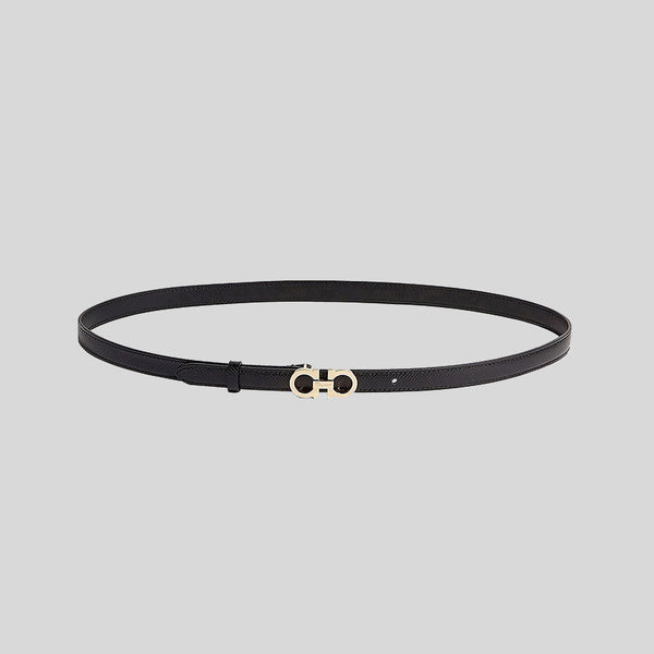 Ferragamo Women's Sized Gancini Belt Black 675180