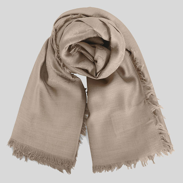 GUCCI Signature Logo GGWEB Scarf/Wrap Brown 387563