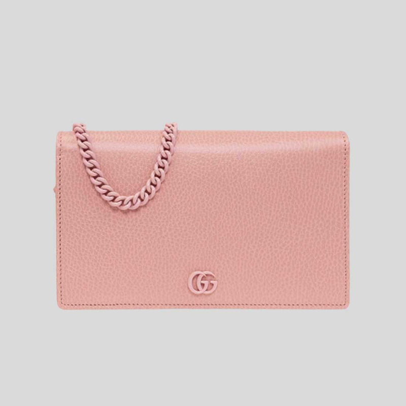 GUCCI GG Marmont Mini Chain Bag Pink 497985
