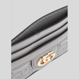 GUCCI GG MATELASSÉ Card Case Grey 723790