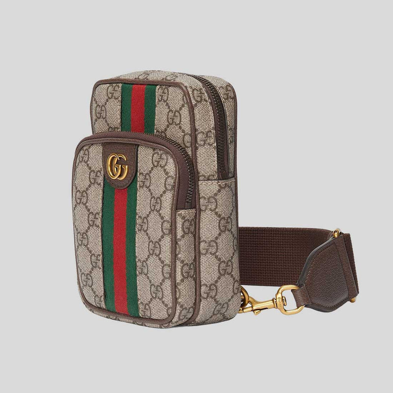 GUCCI Ophidia GG Mini Shoulder Bag Beige Ebony 752565