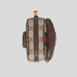 GUCCI Ophidia GG Mini Shoulder Bag Beige Ebony 752565