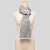 GUCCI Large Signature Logo GGWEB Scarf/Wrap Grey 165904