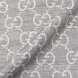 GUCCI Large Signature Logo GGWEB Scarf/Wrap Grey 165904
