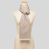 GUCCI Large Signature Logo GGWEB Scarf/Wrap Beige 165904