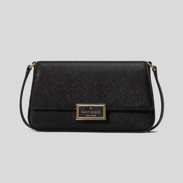 KATE SPADE Reegan Mini Flap Crossbody Bag Black KM532