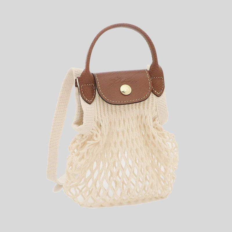 LONGCHAMP Le Pliage Filet XS Mesh Bag Ecru 10139HVH