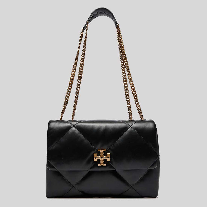 TORY BURCH Kira Diamond Quilt Convertible Shoulder Bag Black 154704