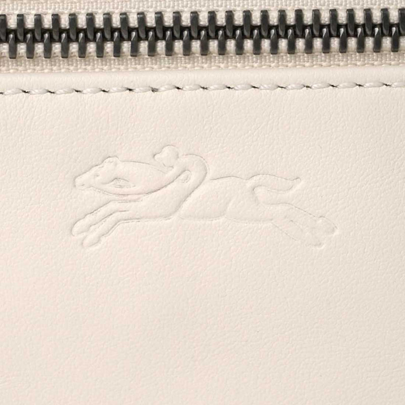 LONGCHAMP Le Pliage Extra XS Vanity Leather Handbag Ecru 10187987