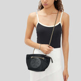 TORY BURCH Small Ella Chain Crossbody Black 160183