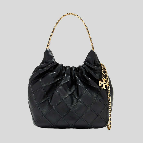 TORY BURCH Mini Fleming Drawstring Bag Black 162451