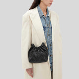 TORY BURCH Mini Fleming Drawstring Bag Black 162451