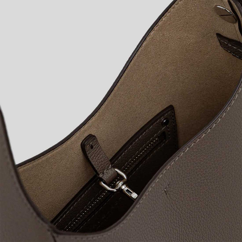 TORY BURCH Small Romy Hobo Shoulder Bag Wild Mushroom 175172